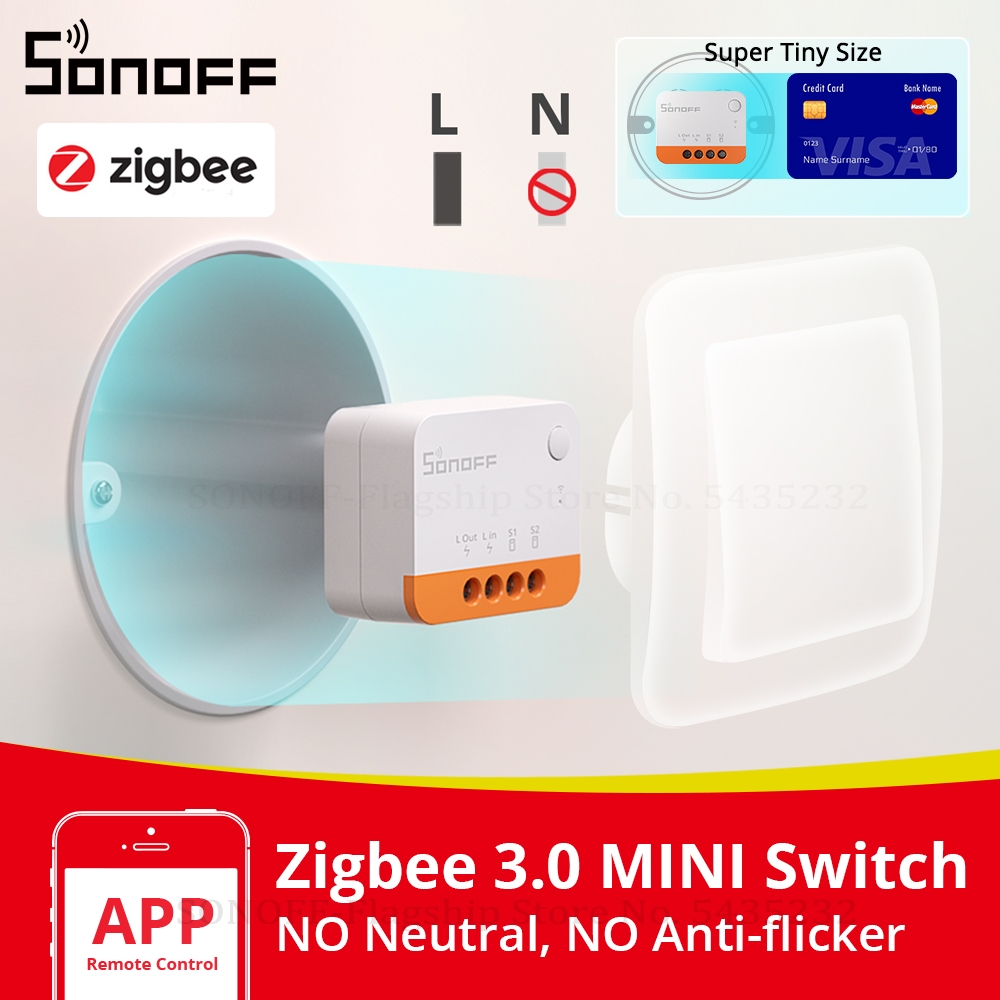 Sonoff Basic Switch - SONOFF ZBMINIL2 No Neutral Wire Required