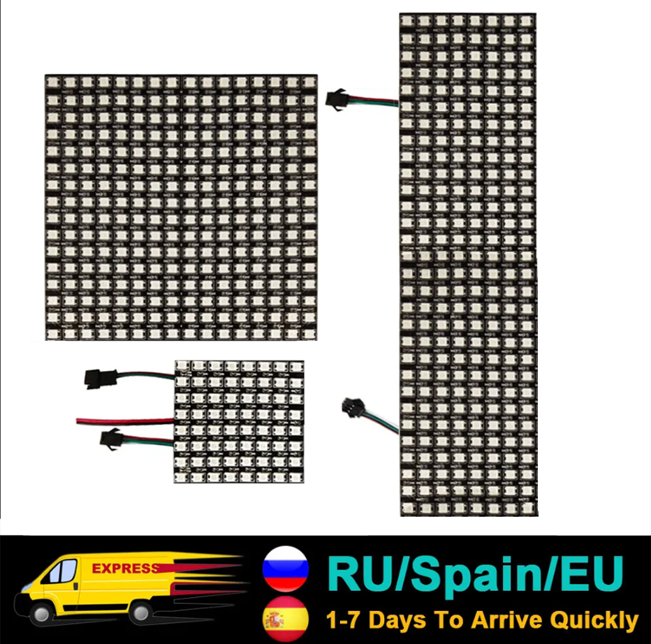 Rgb Led Matrix 8X8 - DC5V WS2812B 5050 RGB SMD Flexible