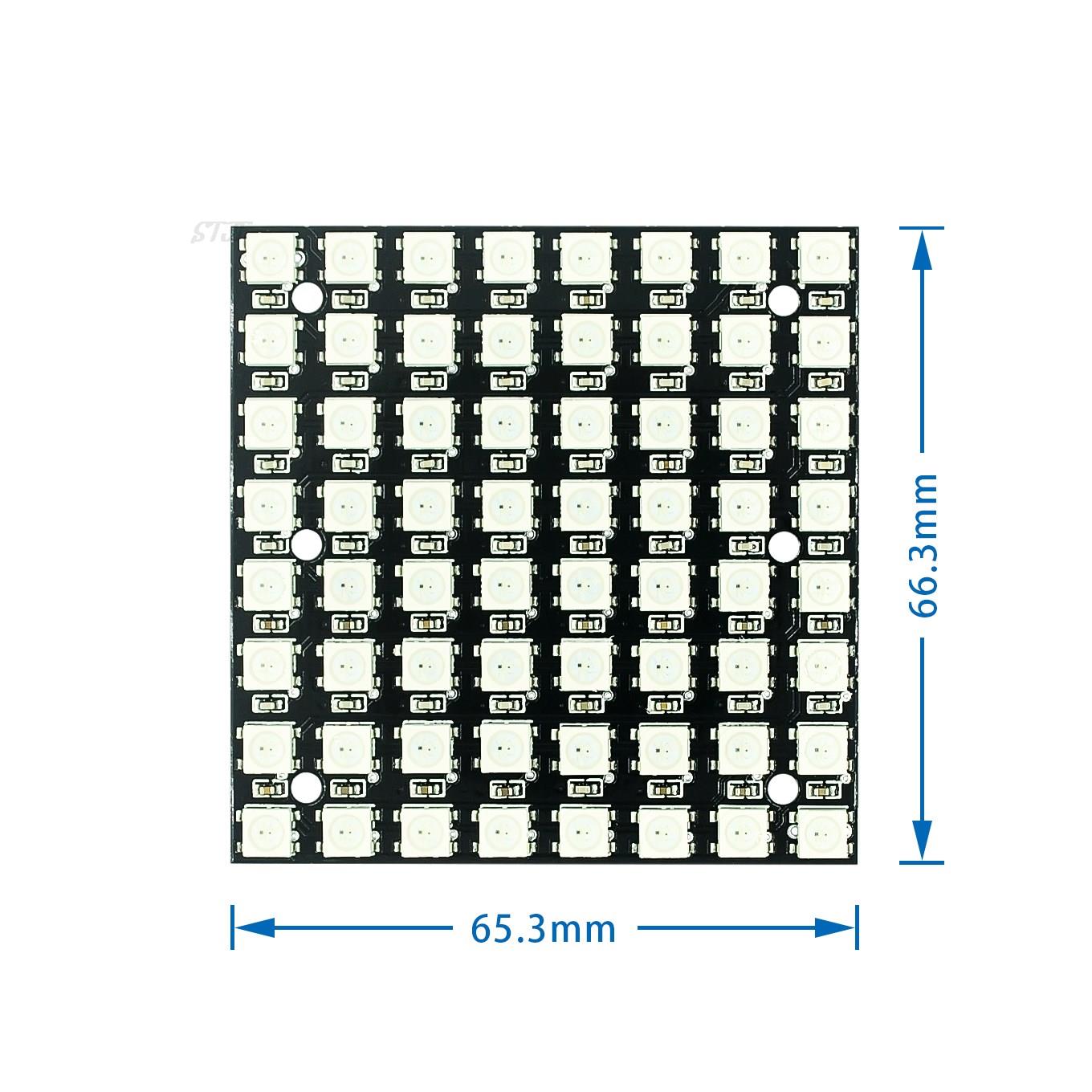 WS2812 smd LED 5050 RGB 8x8 64 - Rgb Led Matrix 8X8 评论和价格