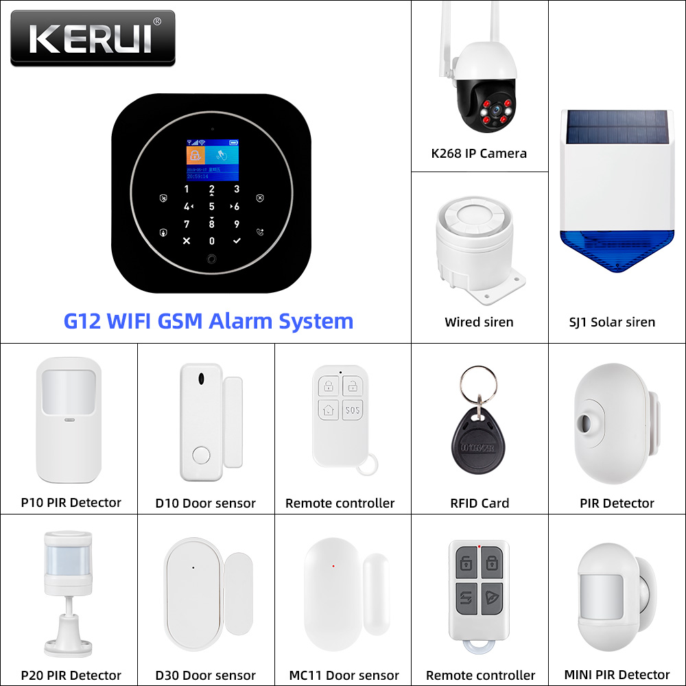 KERUI G12 2G Wifi Wireless Hom - Home Automation Diy 评论和价格