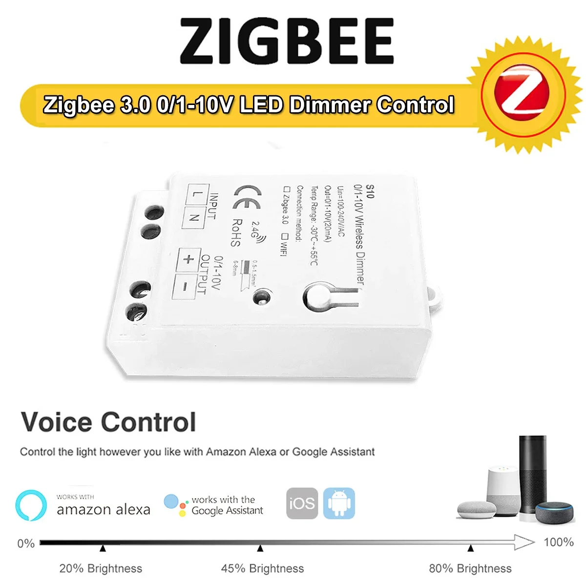 Zigbee 3.0 0-10V 1-10V Dimmer  - Zigbee Coordinator Stick 评论和价格