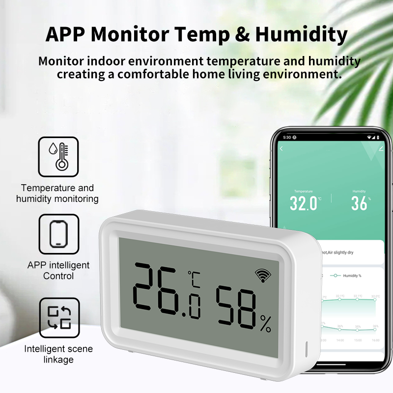 Tuya Zigbee WiFi Thermometer H - Temperature Humidity Sensor 评论和价格