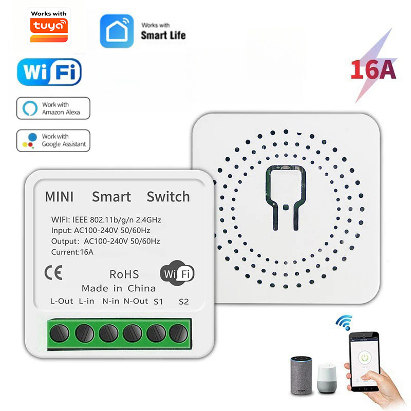 16A Two Way Control DIY WiFi M - Diy Home Automation Controller 评论和价格