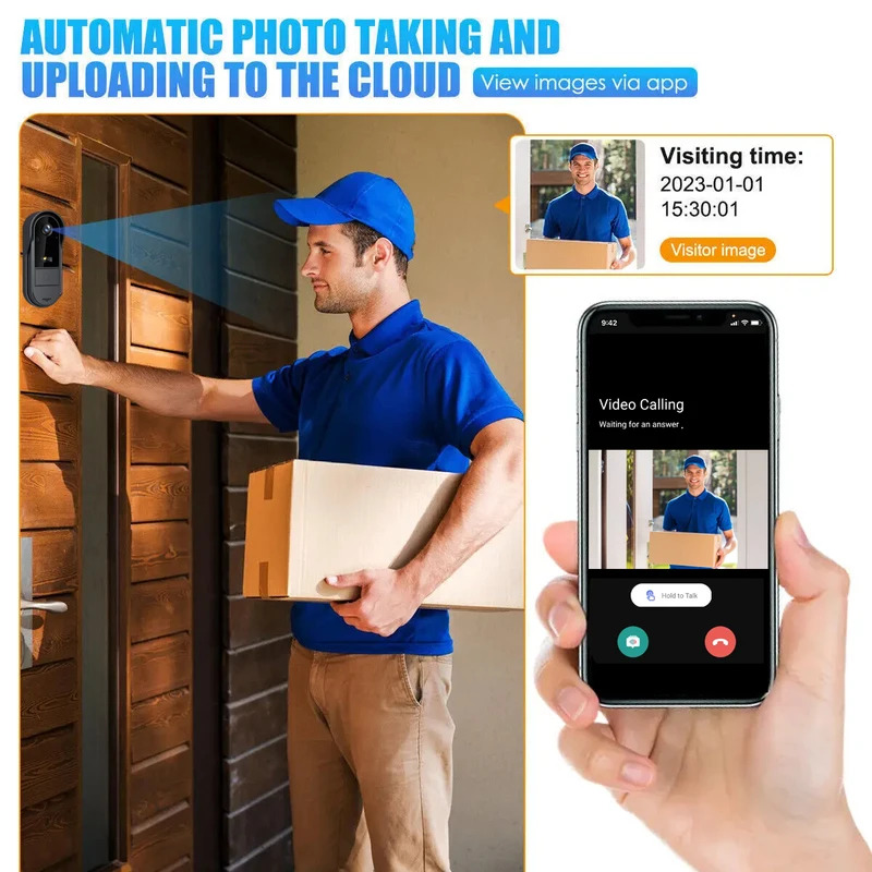 Tuya WiFi doorbell  2-way HD 1 - Smart Doorbell Wired 评论和价格