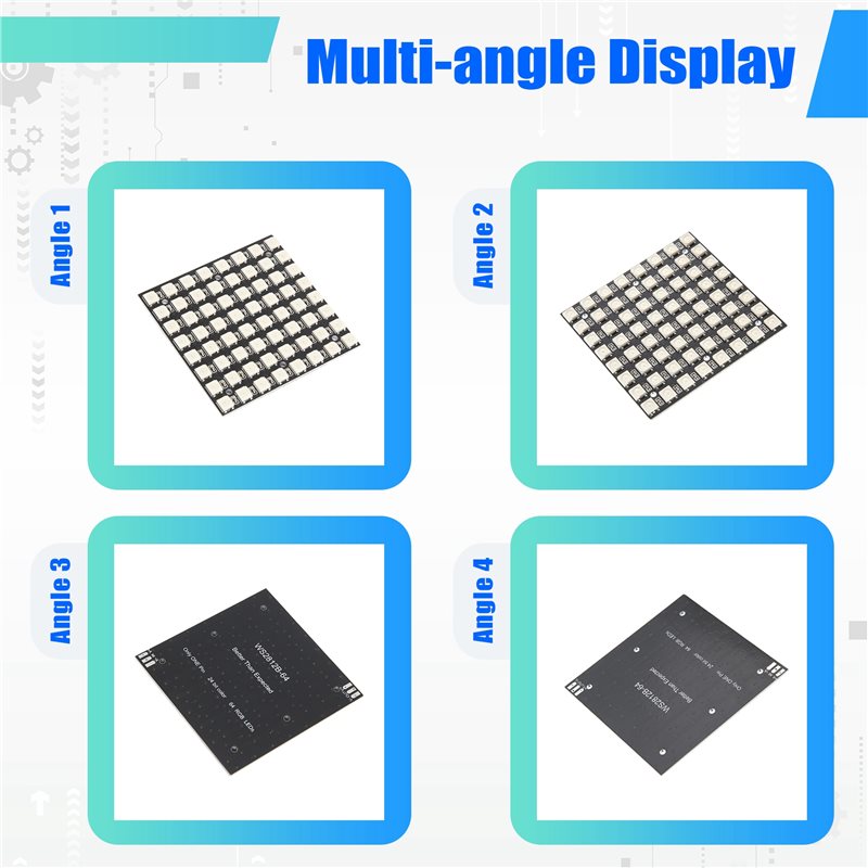 AT82-WS2812 LED 5050 RGB 8X8 L - Rgb Led Matrix 8X8 评论和价格