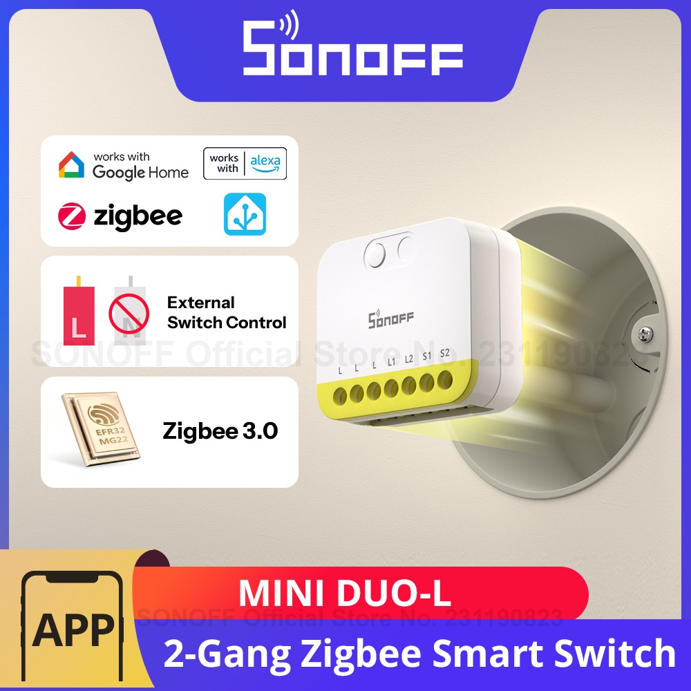 SONOFF MINI DUO-L 2-Gang Zigbe - Sonoff Basic Switch 评论和价格