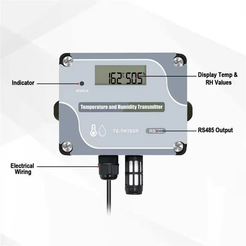 THT03R Wall Mounted RS485 Temp - Temperature Humidity Sensor 评论和价格