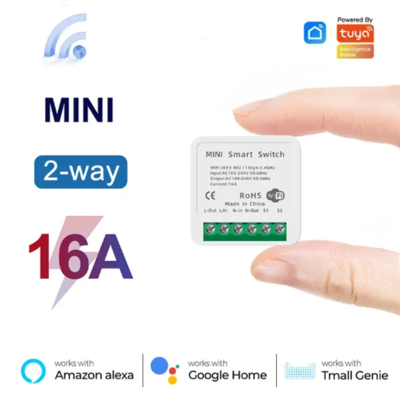 Mini 16A WiFi Switch Smart Lif - Home Automation Ideas 评论和价格