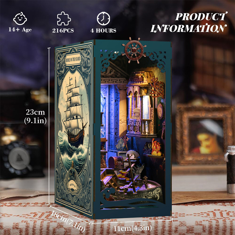 3D Wooden DIY Bookend Puzzle H - Home Automation Diy Kit 评论和价格