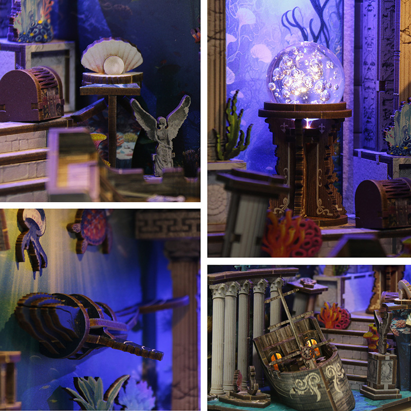 3D Wooden DIY Bookend Puzzle H - Home Automation Diy Kit 评论和价格