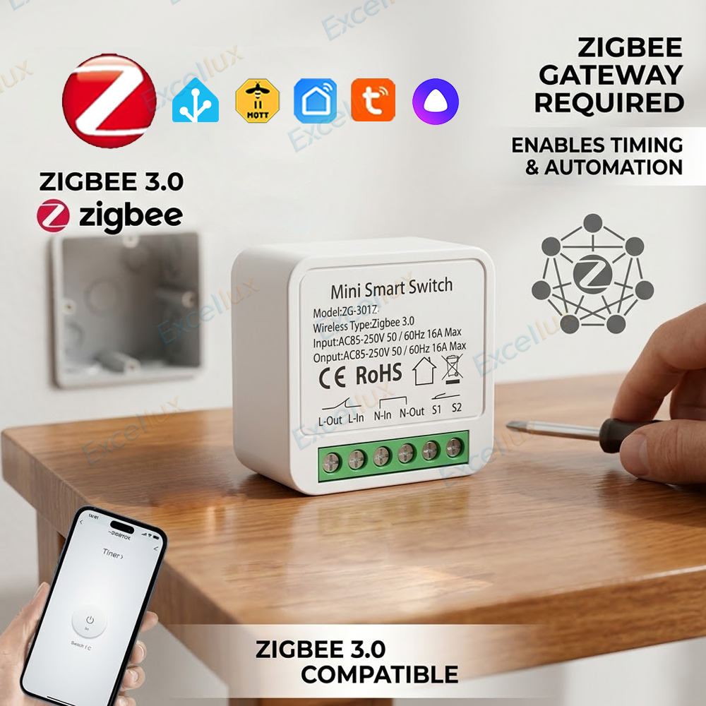 16A Zigbee 3.0 Mini Smart DIY  - Diy Home Automation Controller 评论和价格