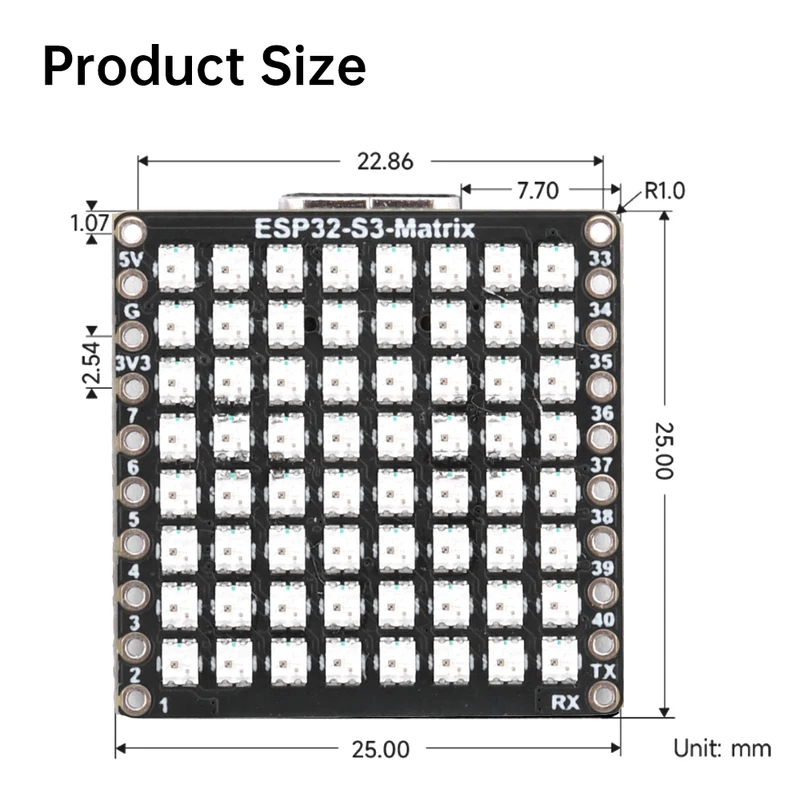 ESP32-S3 Matrix WIFI Bluetooth - Rgb Led Matrix 8X8 评论和价格