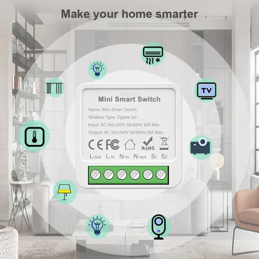 Mini WIFI Zigbee3.0 Smart Swit - Diy Home Automation Controller 评论和价格