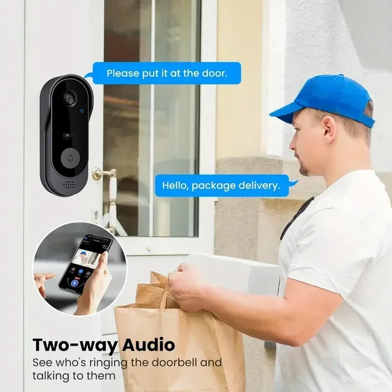 Video HD Wireless Waterproof D - Smart Doorbell Wired 评论和价格