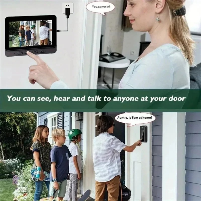 M8 Smart Visual Doorbell WiFi  - Smart Doorbell Wired 评论和价格