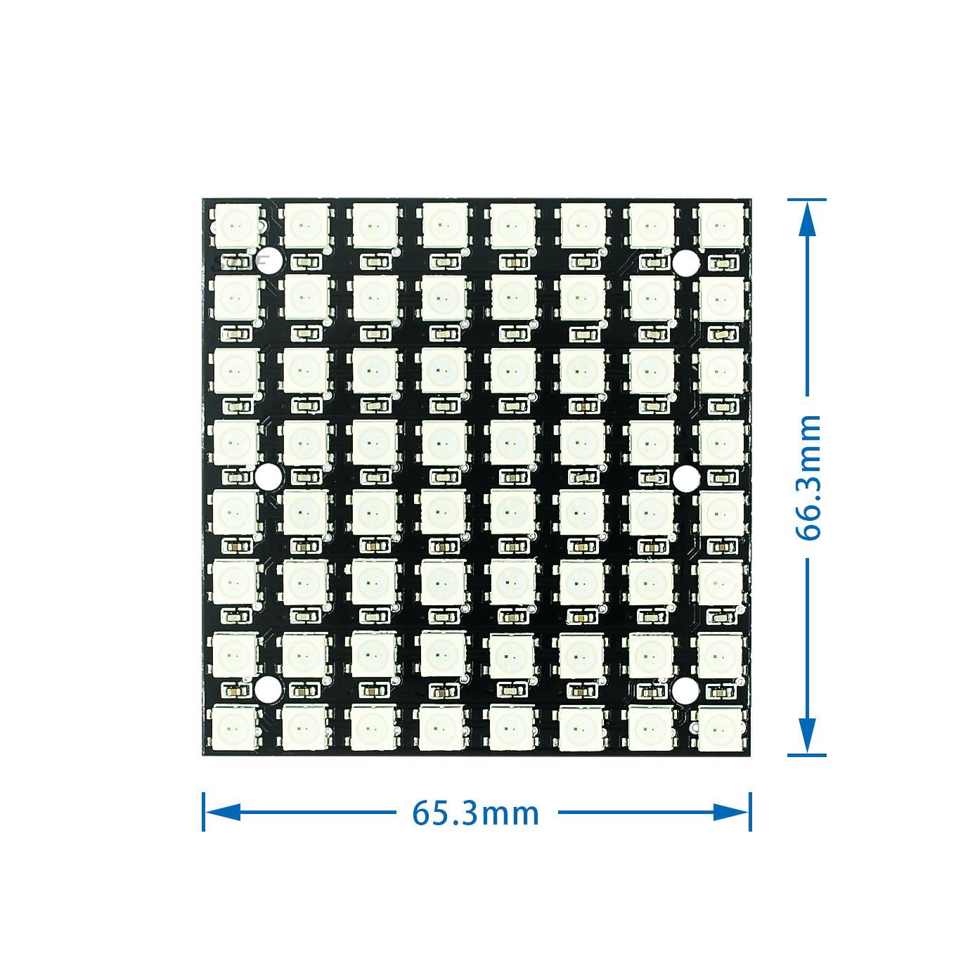 WS2812 LED 5050 RGB 8x8 4 16 2 - Rgb Led Matrix 8X8 评论和价格