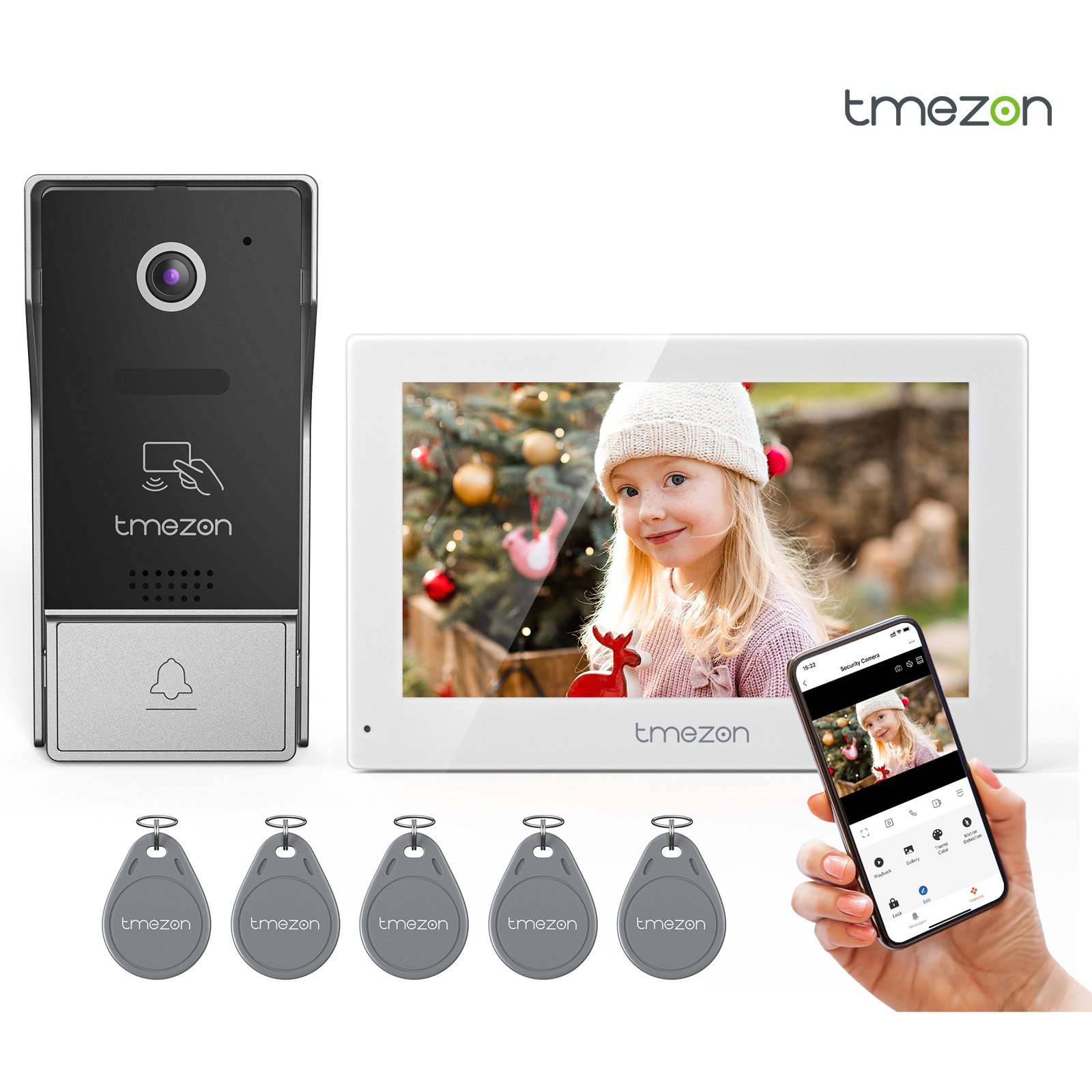 7 Inch Tuya 1080P wireless Wif - Smart Doorbell Wired 评论和价格