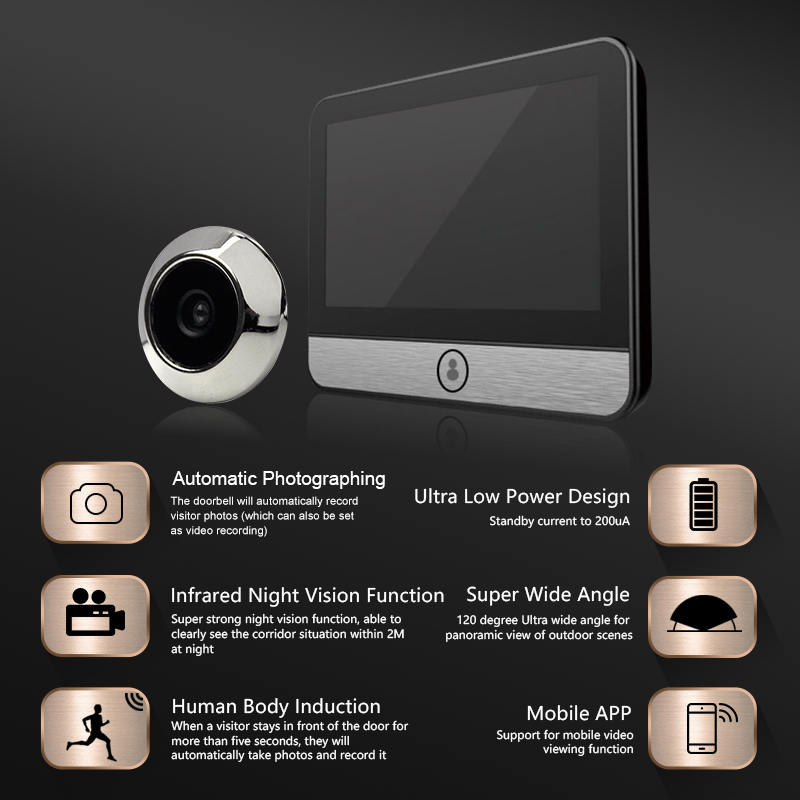 Smart tuya APP security protec - Smart Doorbell Wired 评论和价格