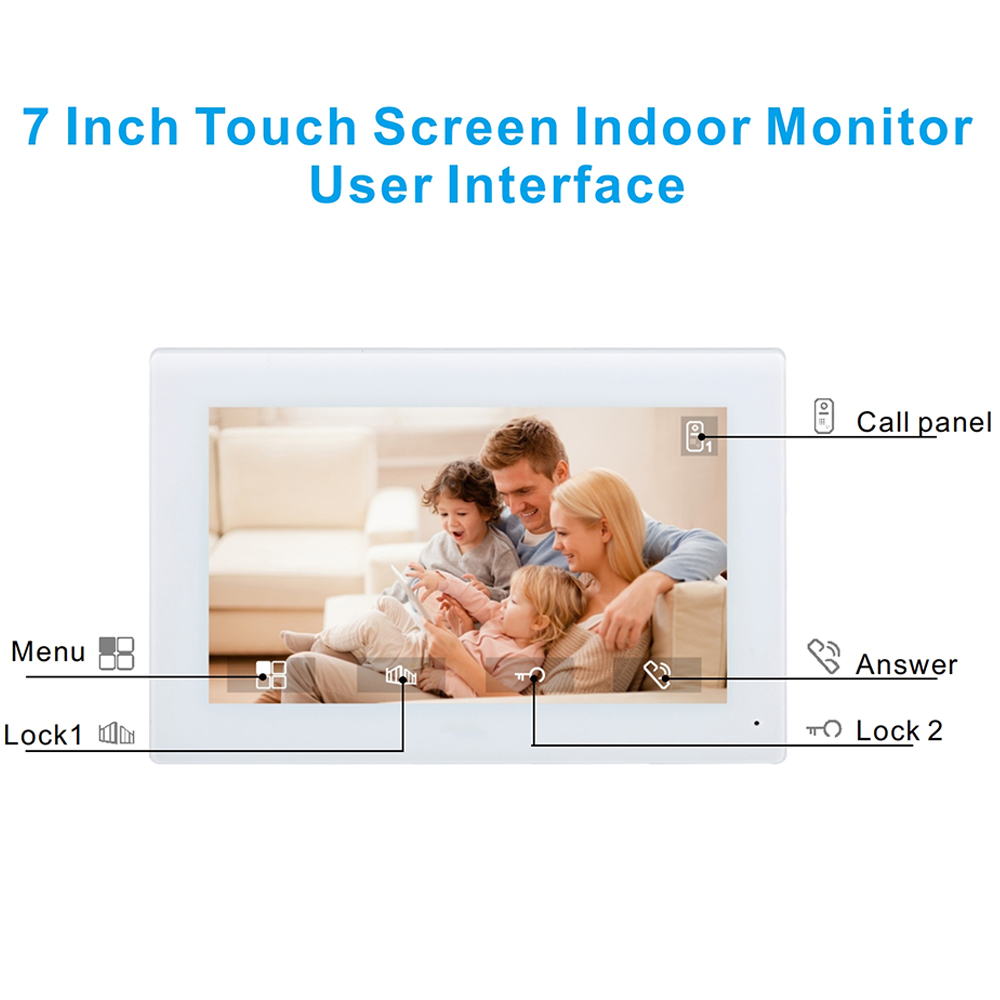 7inch Color Wired Video Interc - Smart Doorbell Wired 评论和价格