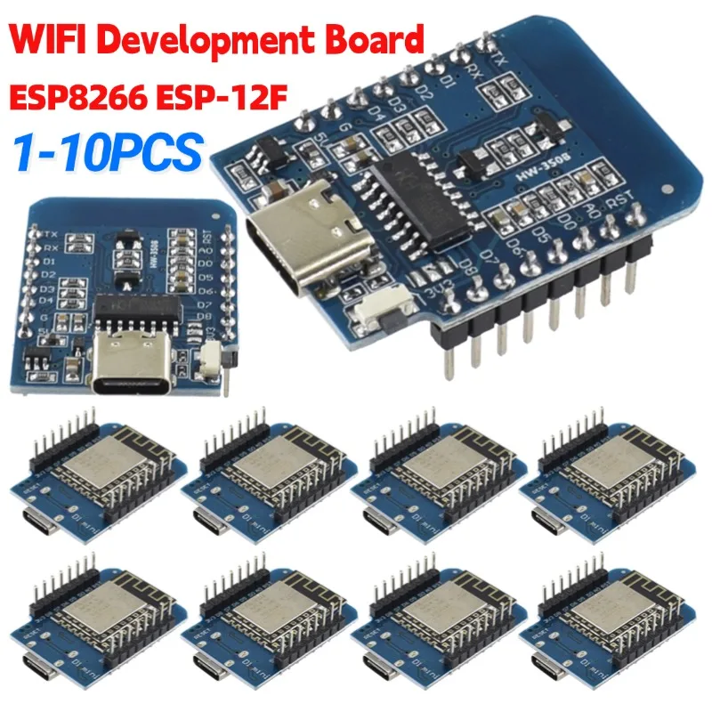 1-10PCS ESP8266 ESP-12F D1 Min - Esp8266 Nodemcu Board 评论和价格