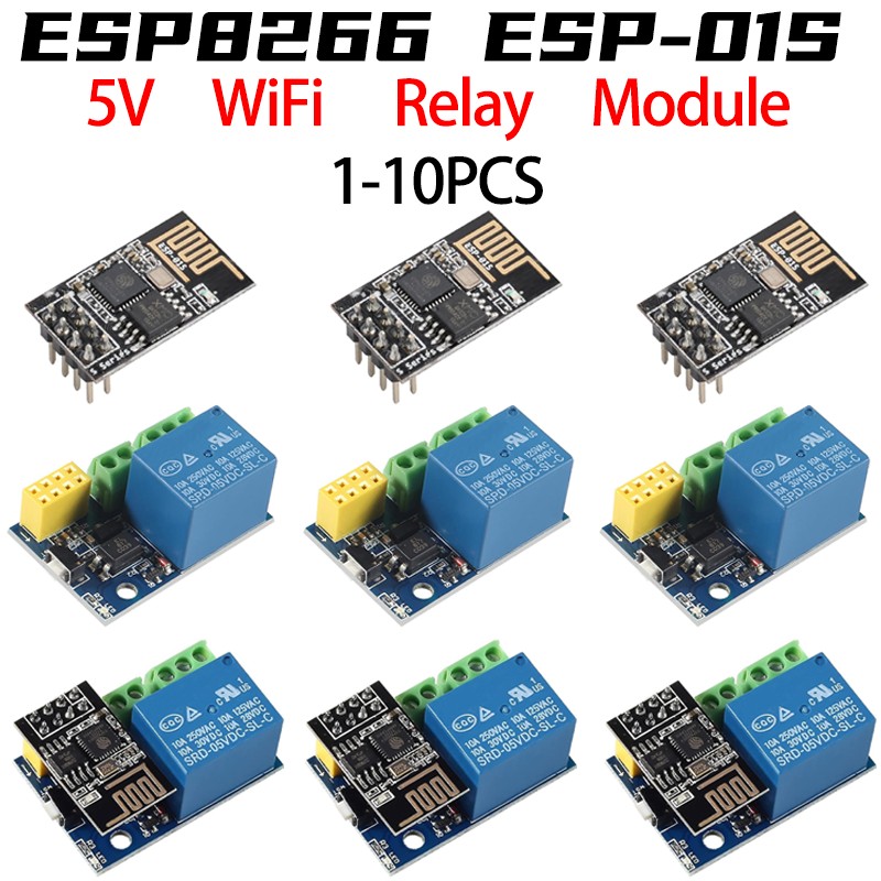ESP8266 ESP-01 ESP-01S 5V WiFi - Home Automation With Arduino 评论和价格