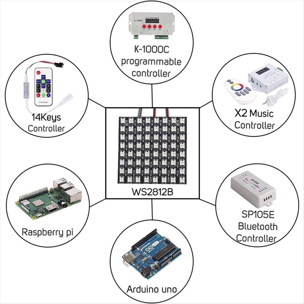 A36R WS2812B Dot Matrix Screen - Rgb Led Matrix 8X8 评论和价格