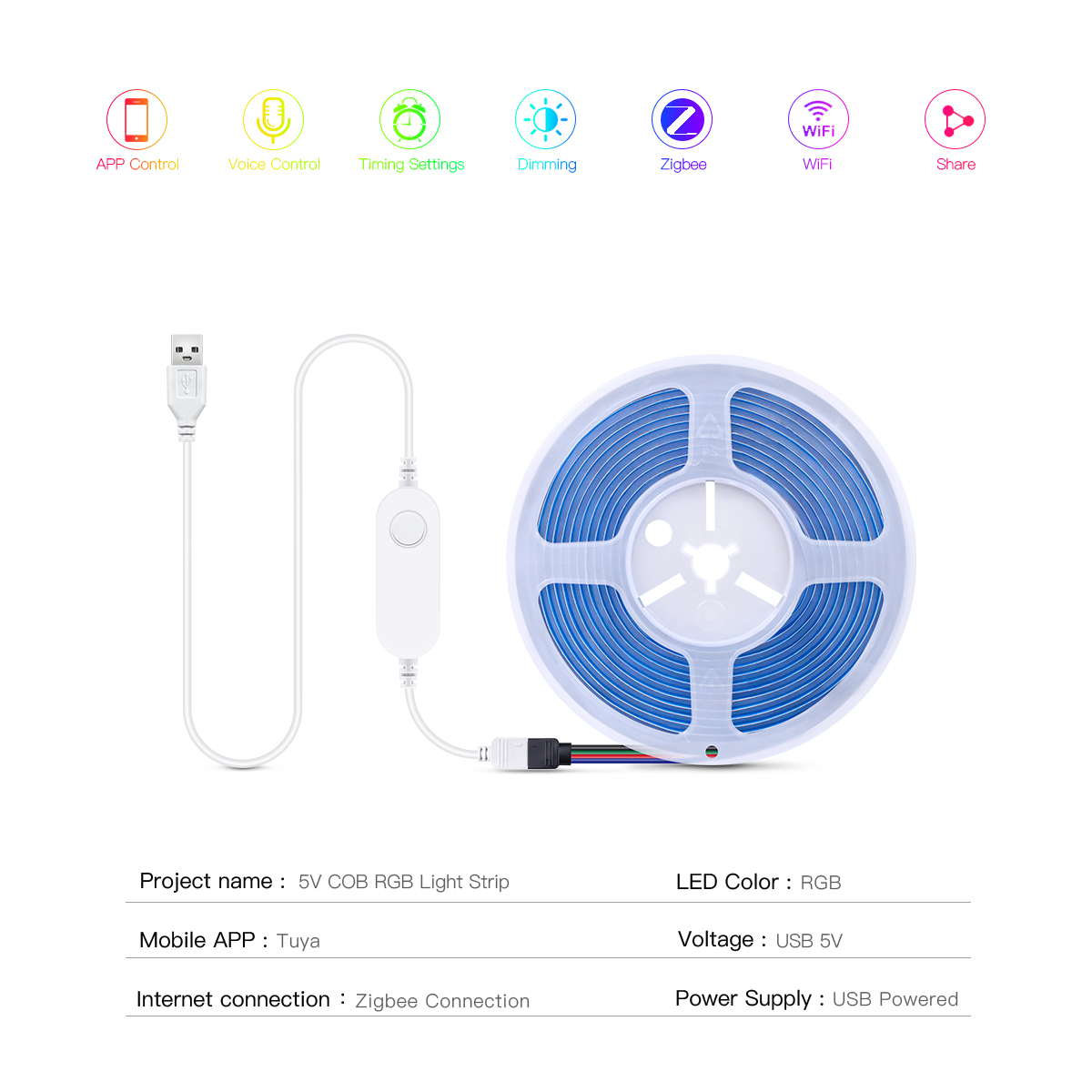 ZigBee LED Strip Smart Tuya CO - Zigbee Coordinator Stick 评论和价格