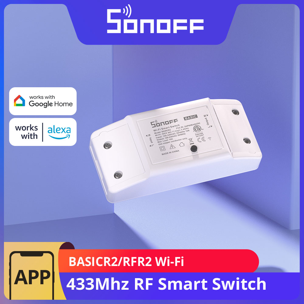 SONOFF BASICR2 RFR2 Wi-Fi 433M - Sonoff Basic Switch 评论和价格