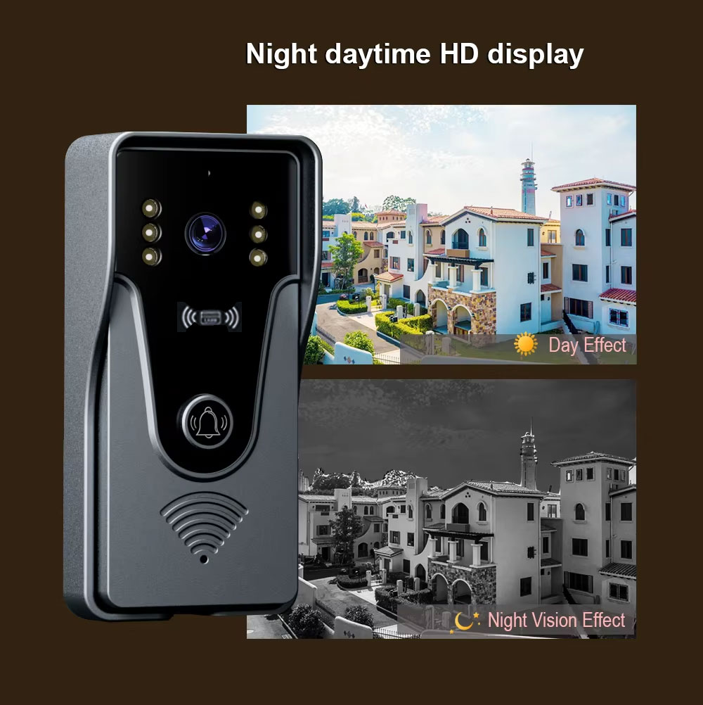 Tuya 1080P 7 Inch Color Touch  - Smart Doorbell Wired 评论和价格
