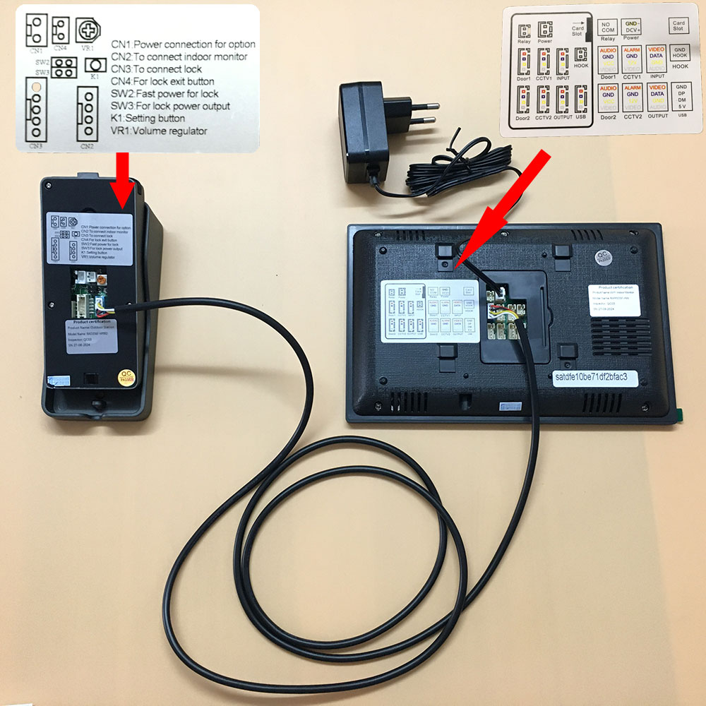 Tuya 1080P 7 Inch Color Touch  - Smart Doorbell Wired 评论和价格