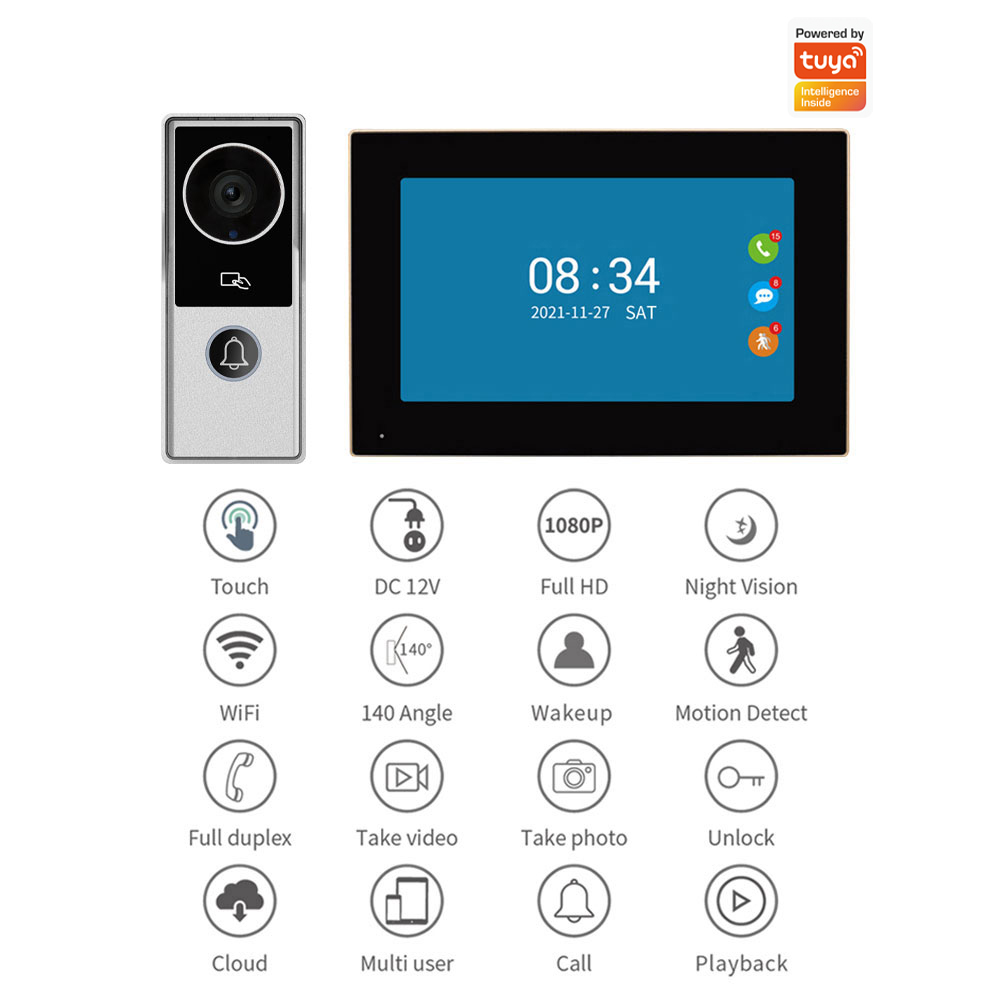 Wifi Video Doorbell System 108 - Smart Doorbell Wired 评论和价格
