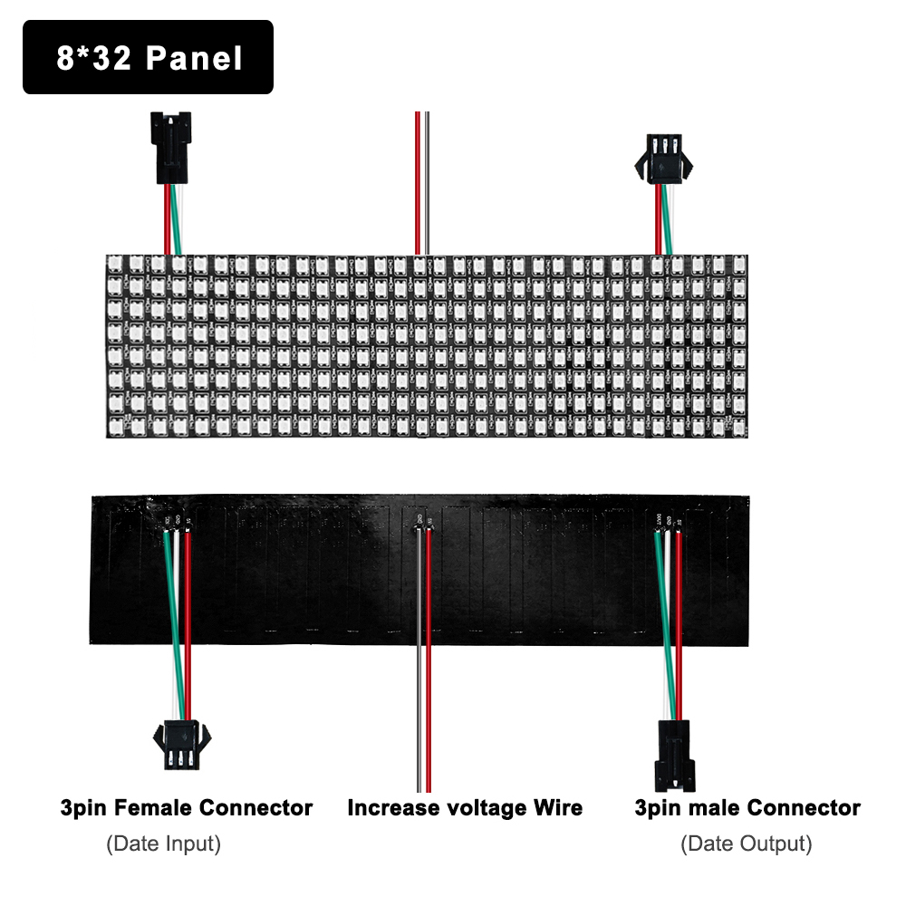 DC5V WS2812B 5050 RGB SMD Flex - Rgb Led Matrix 8X8 评论和价格