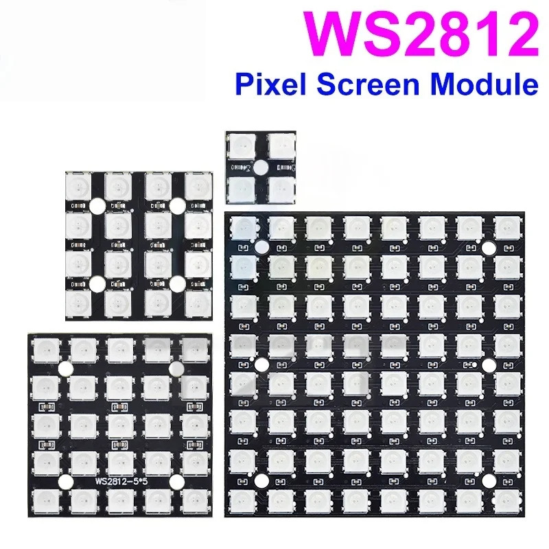 NEW WS2812 LED 5050 RGB 8x8 LE - Rgb Led Matrix 8X8 评论和价格